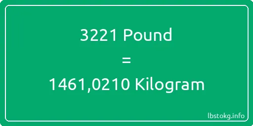 3221 Pound için Kilogram - 3221 Pound için Kilogram