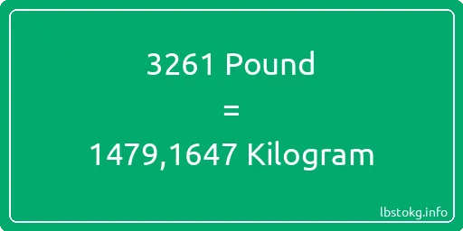 3261 Pound için Kilogram - 3261 Pound için Kilogram