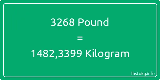 3268 Pound için Kilogram - 3268 Pound için Kilogram