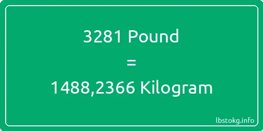 3281 Pound için Kilogram - 3281 Pound için Kilogram