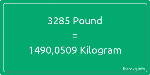 3285 Pound için Kilogram - 3285 Pound için Kilogram