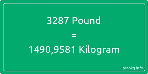 3287 Pound için Kilogram - 3287 Pound için Kilogram