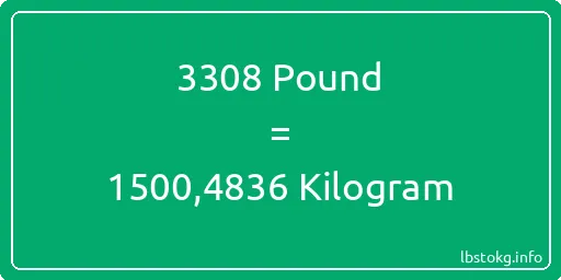 3308 Pound için Kilogram - 3308 Pound için Kilogram