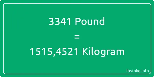 3341 Pound için Kilogram - 3341 Pound için Kilogram