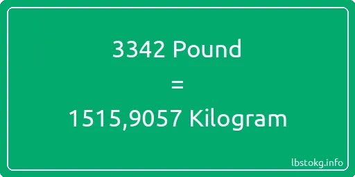 3342 Pound için Kilogram - 3342 Pound için Kilogram