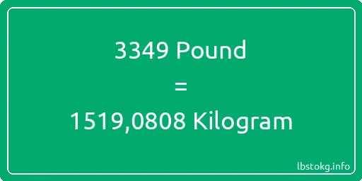 3349 Pound için Kilogram - 3349 Pound için Kilogram