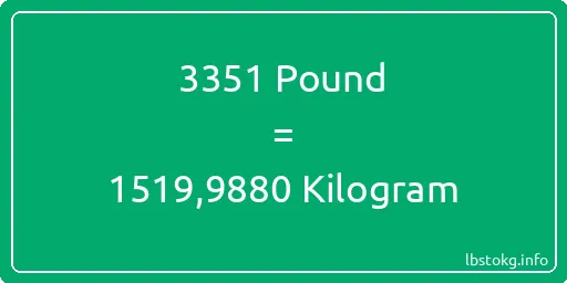 3351 Pound için Kilogram - 3351 Pound için Kilogram