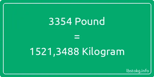 3354 Pound için Kilogram - 3354 Pound için Kilogram