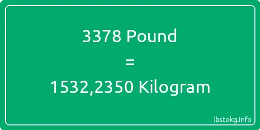 3378 Pound için Kilogram - 3378 Pound için Kilogram