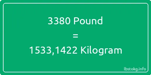 3380 Pound için Kilogram - 3380 Pound için Kilogram