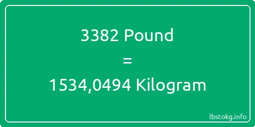 3382 Pound için Kilogram - 3382 Pound için Kilogram