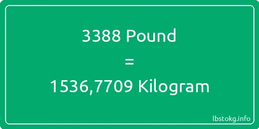 3388 Pound için Kilogram - 3388 Pound için Kilogram