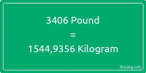 3406 Pound için Kilogram - 3406 Pound için Kilogram