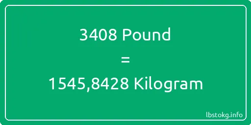 3408 Pound için Kilogram - 3408 Pound için Kilogram