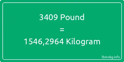 3409 Pound için Kilogram - 3409 Pound için Kilogram