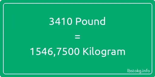 3410 Pound için Kilogram - 3410 Pound için Kilogram