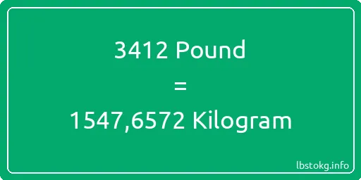 3412 Pound için Kilogram - 3412 Pound için Kilogram