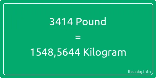 3414 Pound için Kilogram - 3414 Pound için Kilogram