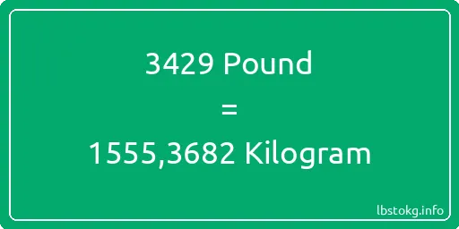 3429 Pound için Kilogram - 3429 Pound için Kilogram