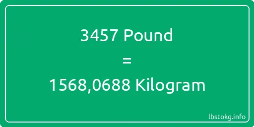 3457 Pound için Kilogram - 3457 Pound için Kilogram