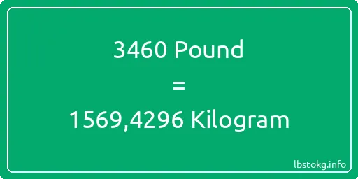 3460 Pound için Kilogram - 3460 Pound için Kilogram