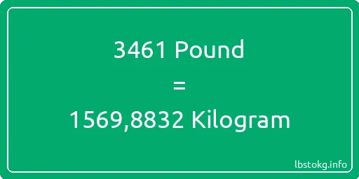 3461 Pound için Kilogram - 3461 Pound için Kilogram