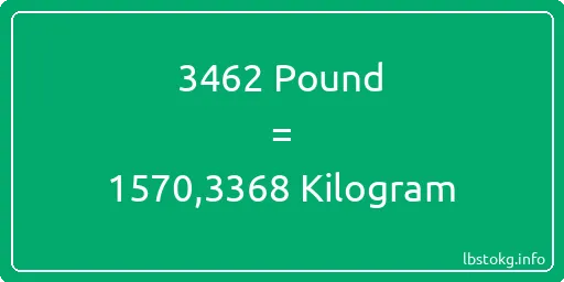 3462 Pound için Kilogram - 3462 Pound için Kilogram