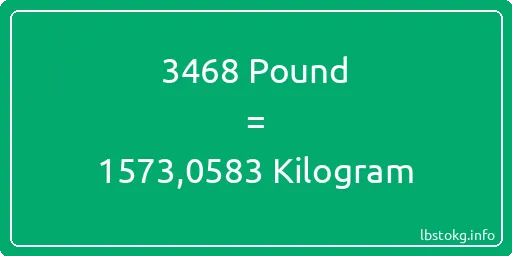 3468 Pound için Kilogram - 3468 Pound için Kilogram