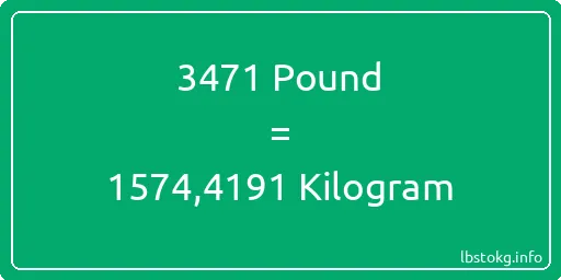 3471 Pound için Kilogram - 3471 Pound için Kilogram