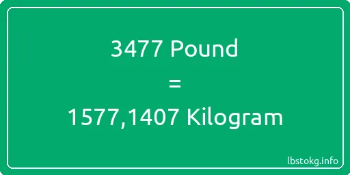 3477 Pound için Kilogram - 3477 Pound için Kilogram