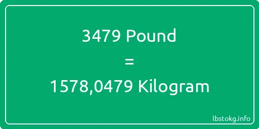 3479 Pound için Kilogram - 3479 Pound için Kilogram