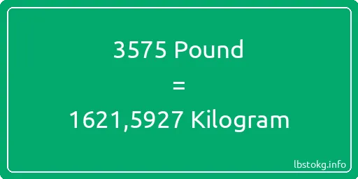 3575 Pound için Kilogram - 3575 Pound için Kilogram