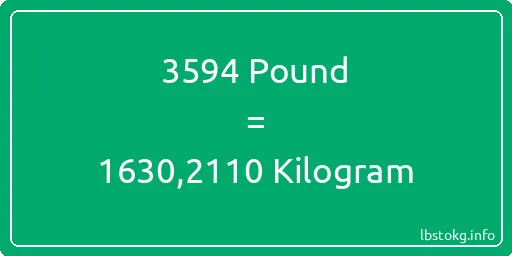 3594 Pound için Kilogram - 3594 Pound için Kilogram