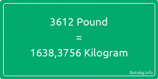 3612 Pound için Kilogram - 3612 Pound için Kilogram