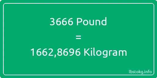 3666 Pound için Kilogram - 3666 Pound için Kilogram