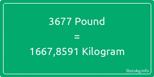 3677 Pound için Kilogram - 3677 Pound için Kilogram