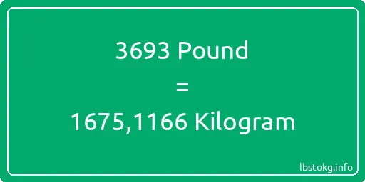 3693 Pound için Kilogram - 3693 Pound için Kilogram