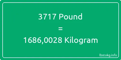 3717 Pound için Kilogram - 3717 Pound için Kilogram