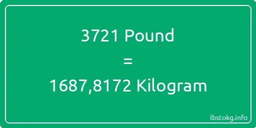 3721 Pound için Kilogram - 3721 Pound için Kilogram