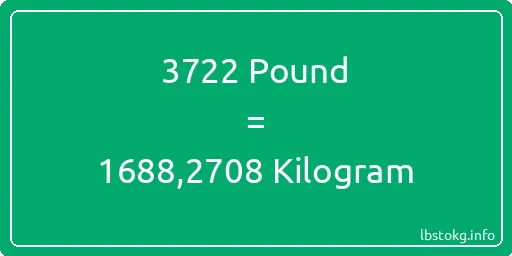 3722 Pound için Kilogram - 3722 Pound için Kilogram