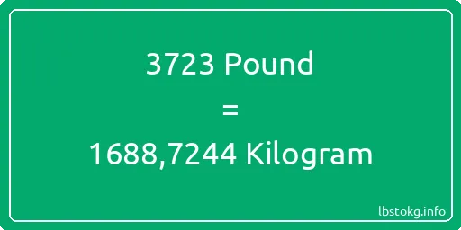 3723 Pound için Kilogram - 3723 Pound için Kilogram