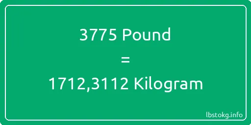 3775 Pound için Kilogram - 3775 Pound için Kilogram