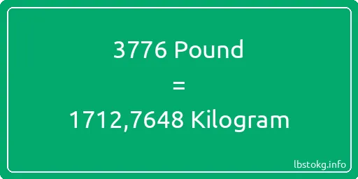 3776 Pound için Kilogram - 3776 Pound için Kilogram