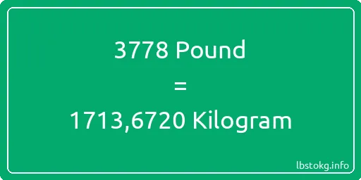 3778 Pound için Kilogram - 3778 Pound için Kilogram