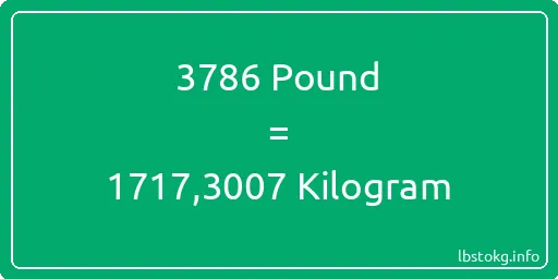 3786 Pound için Kilogram - 3786 Pound için Kilogram