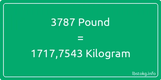 3787 Pound için Kilogram - 3787 Pound için Kilogram