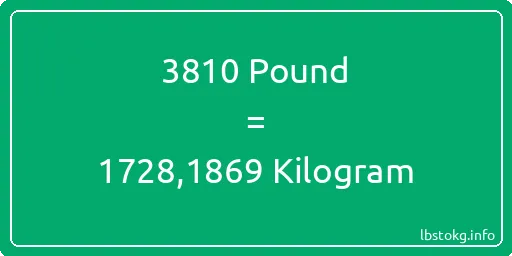 3810 Pound için Kilogram - 3810 Pound için Kilogram