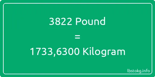 3822 Pound için Kilogram - 3822 Pound için Kilogram