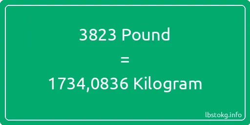 3823 Pound için Kilogram - 3823 Pound için Kilogram