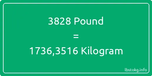 3828 Pound için Kilogram - 3828 Pound için Kilogram